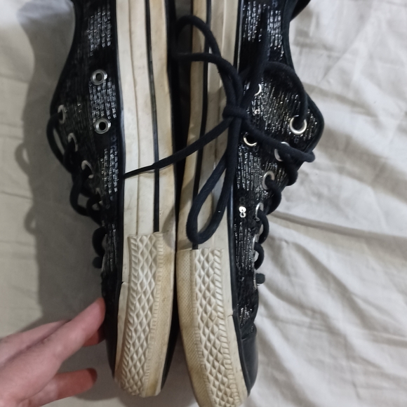 Converse Women's Black Sneakers - Picture 2 of 4